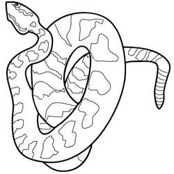 着色页: 蛇 (动物) #14359 - 免费可打印着色页
