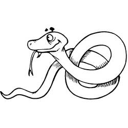 着色页: 蛇 (动物) #14362 - 免费可打印着色页