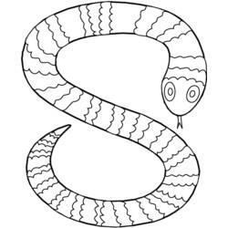 着色页: 蛇 (动物) #14368 - 免费可打印着色页