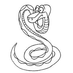 着色页: 蛇 (动物) #14403 - 免费可打印着色页