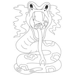 着色页: 蛇 (动物) #14450 - 免费可打印着色页