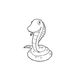 着色页: 蛇 (动物) #14460 - 免费可打印着色页