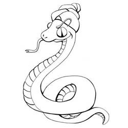 着色页: 蛇 (动物) #14473 - 免费可打印着色页