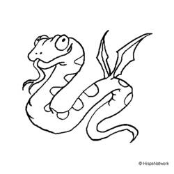 着色页: 蛇 (动物) #14515 - 免费可打印着色页