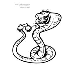 着色页: 蛇 (动物) #14536 - 免费可打印着色页