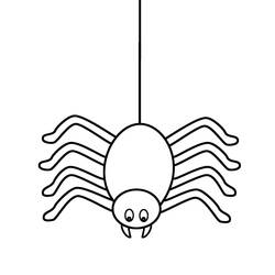 着色页: 蜘蛛 (动物) #593 - 免费可打印着色页