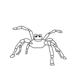 着色页: 蜘蛛 (动物) #611 - 免费可打印着色页