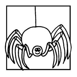 着色页: 蜘蛛 (动物) #665 - 免费可打印着色页