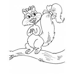 着色页: 松鼠 (动物) #6125 - 免费可打印着色页