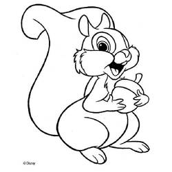 着色页: 松鼠 (动物) #6141 - 免费可打印着色页