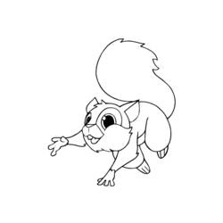 着色页: 松鼠 (动物) #6167 - 免费可打印着色页