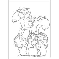 着色页: 松鼠 (动物) #6265 - 免费可打印着色页