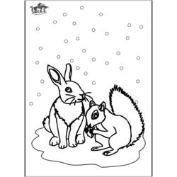 着色页: 松鼠 (动物) #6266 - 免费可打印着色页