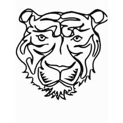 着色页: 老虎 (动物) #13628 - 免费可打印着色页