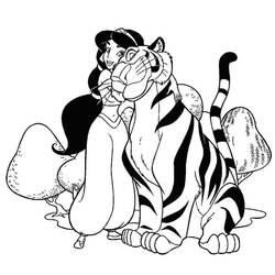 着色页: 老虎 (动物) #13640 - 免费可打印着色页