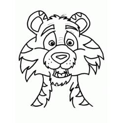 着色页: 老虎 (动物) #13653 - 免费可打印着色页