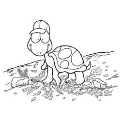 着色页: 龟 (动物) #13465 - 免费可打印着色页