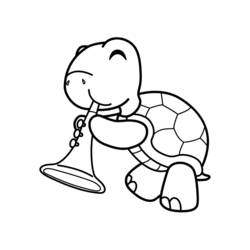 着色页: 龟 (动物) #13497 - 免费可打印着色页