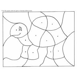 着色页: 龟 (动物) #13560 - 免费可打印着色页