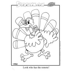 着色页: 火鸡 (动物) #5312 - 免费可打印着色页
