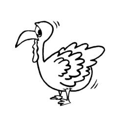 着色页: 火鸡 (动物) #5314 - 免费可打印着色页