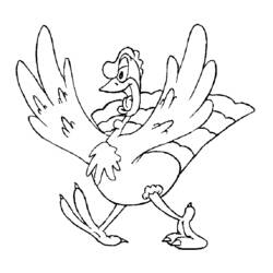 着色页: 火鸡 (动物) #5474 - 免费可打印着色页