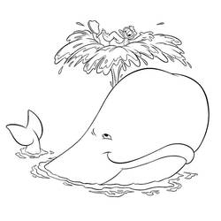 着色页: 鲸 (动物) #878 - 免费可打印着色页