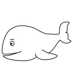着色页: 鲸 (动物) #892 - 免费可打印着色页