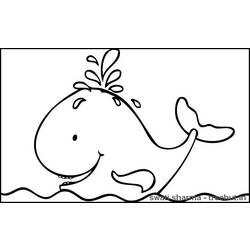 着色页: 鲸 (动物) #897 - 免费可打印着色页