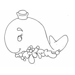 着色页: 鲸 (动物) #910 - 免费可打印着色页
