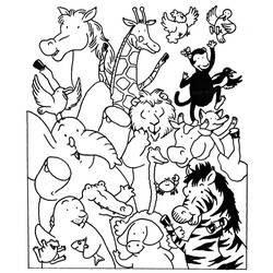 着色页: 野生/丛林动物 (动物) #21080 - 免费可打印着色页