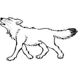 着色页: 狼 (动物) #10456 - 免费可打印着色页
