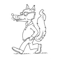 着色页: 狼 (动物) #10467 - 免费可打印着色页