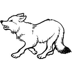 着色页: 狼 (动物) #10475 - 免费可打印着色页