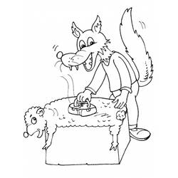 着色页: 狼 (动物) #10476 - 免费可打印着色页