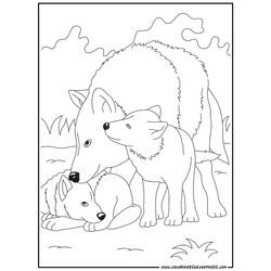 着色页: 狼 (动物) #10491 - 免费可打印着色页