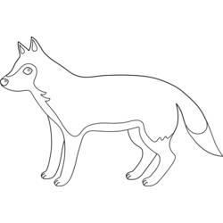着色页: 狼 (动物) #10498 - 免费可打印着色页