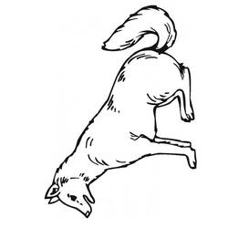 着色页: 狼 (动物) #10508 - 免费可打印着色页