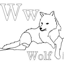 着色页: 狼 (动物) #10524 - 免费可打印着色页