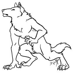 着色页: 狼 (动物) #10570 - 免费可打印着色页