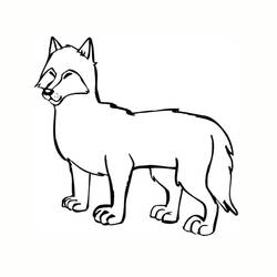 着色页: 狼 (动物) #10594 - 免费可打印着色页