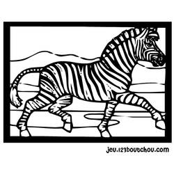 着色页: 斑马 (动物) #13052 - 免费可打印着色页