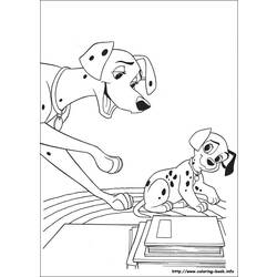 着色页: 101 斑点狗 (动画电影) #129194 - 免费可打印着色页