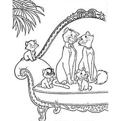 着色页: 贵族猫 (动画电影) #26852 - 免费可打印着色页