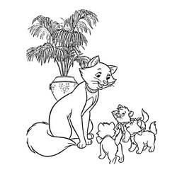 着色页: 贵族猫 (动画电影) #26858 - 免费可打印着色页