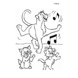 着色页: 贵族猫 (动画电影) #26861 - 免费可打印着色页