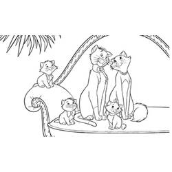 着色页: 贵族猫 (动画电影) #26869 - 免费可打印着色页