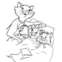 着色页: 贵族猫 (动画电影) #26871 - 免费可打印着色页