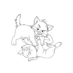 着色页: 贵族猫 (动画电影) #26873 - 免费可打印着色页