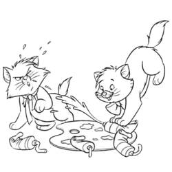 着色页: 贵族猫 (动画电影) #26883 - 免费可打印着色页